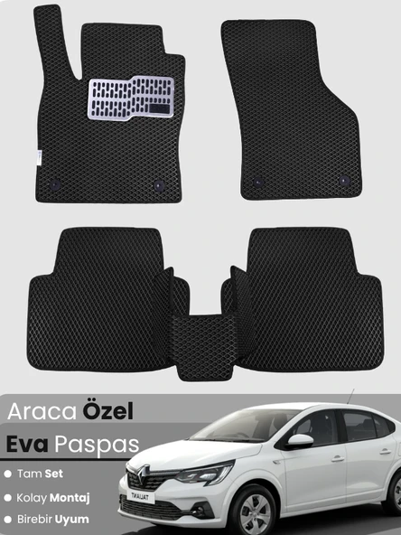 RENAULT TALİANT (2021-2025) Uyumlu EVA Paspas Tam Set–Oto Paspas,Araca Özel,Kolay Montaj ürün görseli 1