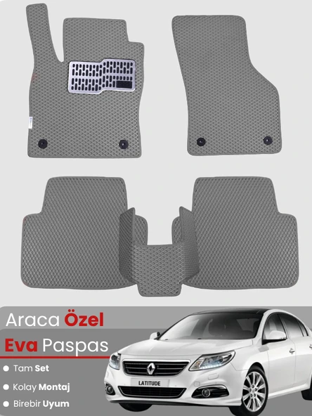 RENAULT LATİTUDE (2010-2015) Uyumlu EVA Paspas Tam Set–Oto Paspas,Araca Özel ürün görseli 1