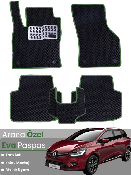 RENAULT CLİO 4 STATİON WAGON (2012-2019) Uyumlu EVA Paspas Tam Set–Oto Paspas ürün görseli 1