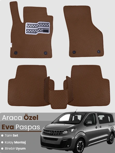 OPEL ZAFİRA (2019-2025) Uyumlu EVA Paspas Tam Set–Araca Özel,Oto Paspas,Kolay Montaj ürün görseli 1