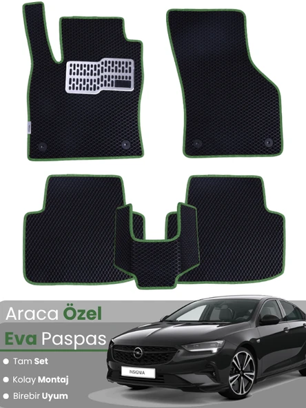 OPEL INSİGNİA (2017-2022) Uyumlu EVA Paspas Tam Set–Araca Özel,Kolay Montaj,Oto Paspas ürün görseli 1