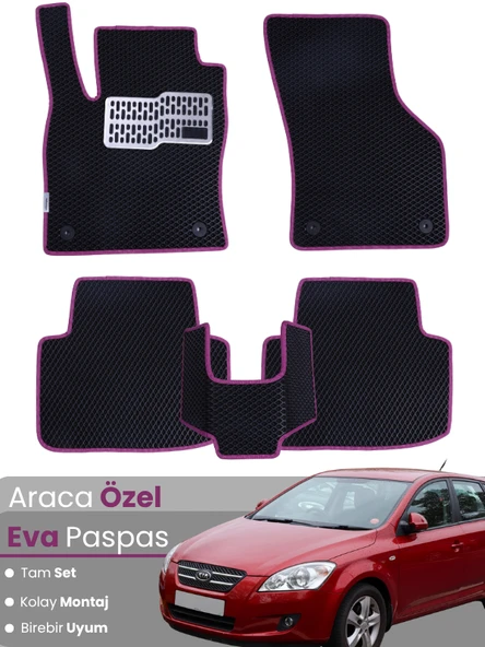KİA CEED (2007-2011) Uyumlu EVA Paspas Tam Set–Araca Özel,Kolay Montaj,Su Geçirmez ürün görseli 1