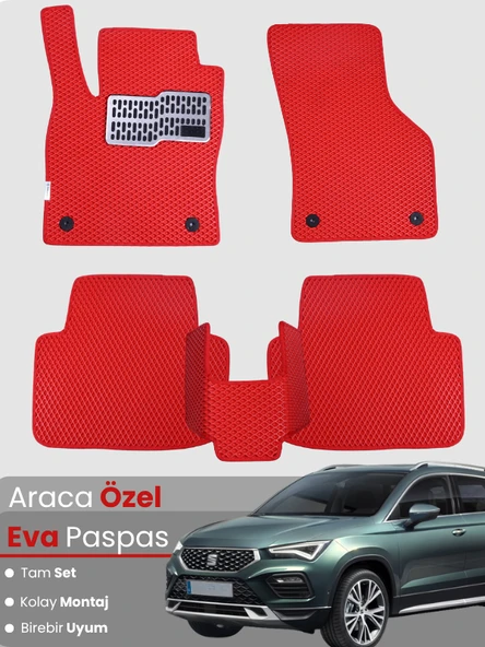 SEAT ATECA (2020-2025) Uyumlu EVA Paspas Tam Set–Oto Paspas,Araca Özel,Kolay Montaj ürün görseli 1