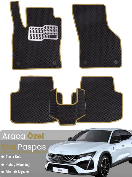 PEUGEOT 408 (2022-2025) Uyumlu EVA Paspas Tam Set–Araca Özel,Oto Paspas,Kolay Montaj ürün görseli 1