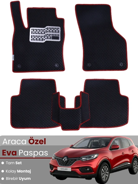 RENAULT KADJAR (2014-2022) Uyumlu EVA Paspas Tam Set–Oto Paspas,Araca Özel ürün görseli 1