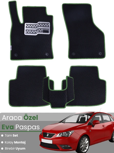 SEAT IBİZA (2008-2017) Uyumlu EVA Paspas Tam Set–Oto Paspas,Araca Özel,Kolay Montaj ürün görseli 1
