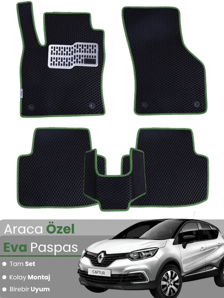 RENAULT CAPTUR 1 (2013-2019) Uyumlu EVA Paspas Tam Set–Araca Özel,Oto Paspas ürün görseli 1