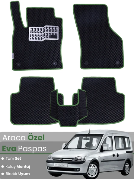 OPEL COMBO (2001-2011) Uyumlu EVA Paspas Tam Set–Araca Özel,Kolay Montaj,Oto Paspas ürün görseli 1