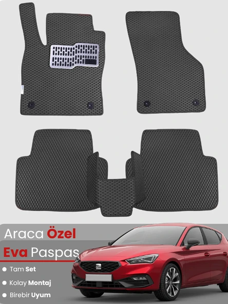SEAT LEON KL (2020-2024) Uyumlu EVA Paspas Tam Set–Oto Paspas,Araca Özel,Kolay Montaj ürün görseli 1