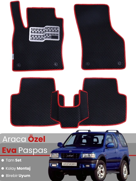 OPEL FRONTERA (1998-2004) Uyumlu EVA Paspas Tam Set–Araca Özel,Kolay Montaj,Oto Paspas ürün görseli 1