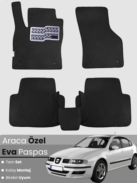 SEAT LEON 1M (1998-2004) Uyumlu EVA Paspas Tam Set–Oto Paspas,Araca Özel,Kolay Montaj ürün görseli 1
