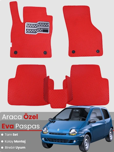 RENAULT TWİNGO (1993-2012) Uyumlu EVA Paspas Tam Set–Oto Paspas,Araca Özel,Kolay Montaj ürün görseli 1