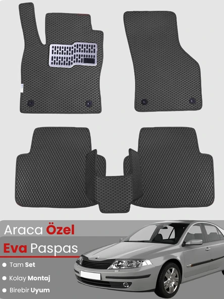 RENAULT LAGUNA 2 (2001-2007) Uyumlu EVA Paspas Tam Set–Oto Paspas,Araca Özel ürün görseli 1