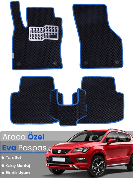 SEAT ATECA (2016-2020) Uyumlu EVA Paspas Tam Set–Oto Paspas,Araca Özel,Kolay Montaj ürün görseli 1