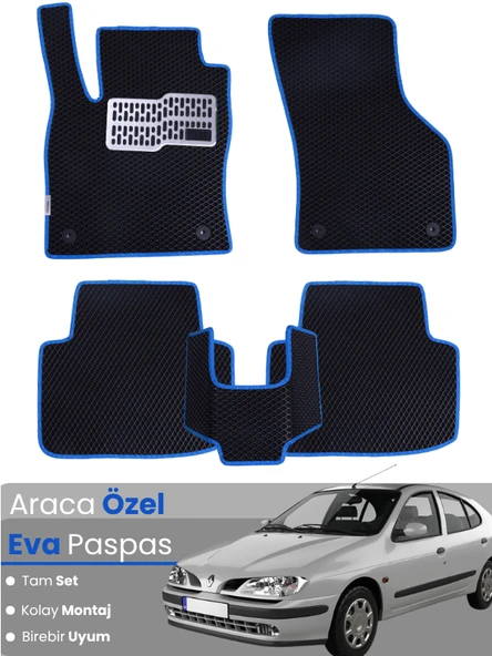 RENAULT MEGANE 1 (1995-2002) Uyumlu EVA Paspas Tam Set–Oto Paspas,Araca Özel ürün görseli 1