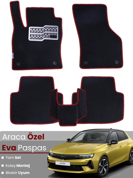 OPEL ASTRA L BENZİNLİ (2022-2025) Uyumlu EVA Paspas Tam Set–Araca Özel,Kolay Montaj ürün görseli 1