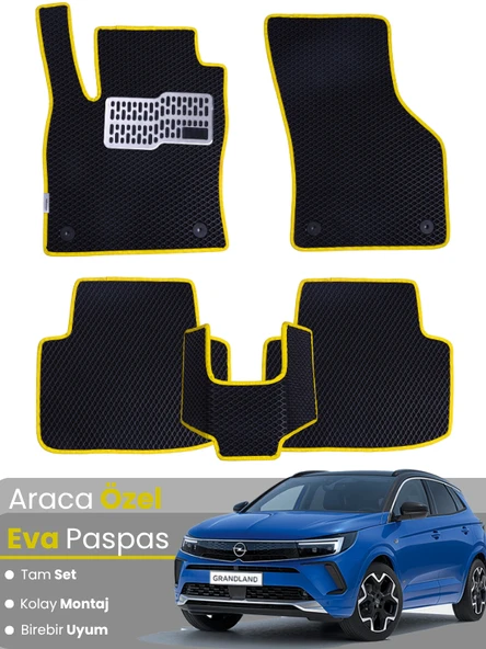 OPEL GRANDLAND (2017-2024) Uyumlu EVA Paspas Tam Set–Araca Özel,Kolay Montaj,Oto Paspas ürün görseli 1