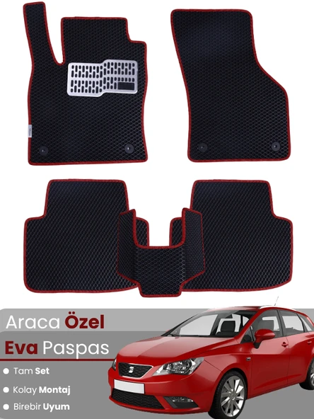 SEAT IBİZA (2008-2017) Uyumlu EVA Paspas Tam Set–Oto Paspas,Araca Özel,Kolay Montaj ürün görseli 1