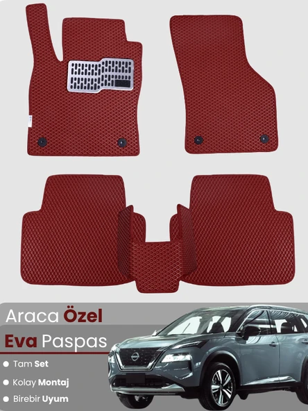 NİSSAN X-TRAİL (2022-2025) Uyumlu EVA Paspas Tam Set–Araca Özel,Kolay Montaj,Su Geçirmez ürün görseli 1