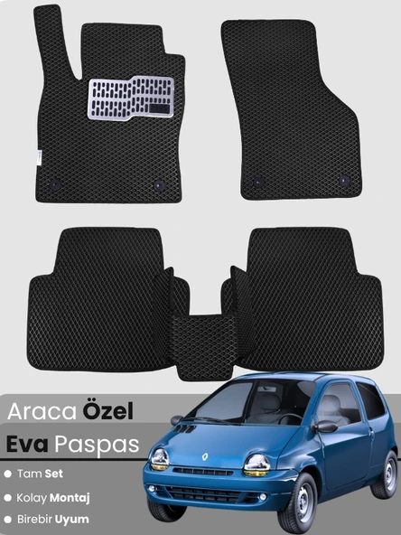 RENAULT TWİNGO (1993-2012) Uyumlu EVA Paspas Tam Set–Oto Paspas,Araca Özel,Kolay Montaj ürün görseli 1