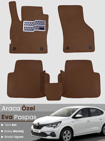 RENAULT TALİANT (2021-2025) Uyumlu EVA Paspas Tam Set–Oto Paspas,Araca Özel,Kolay Montaj ürün görseli 1