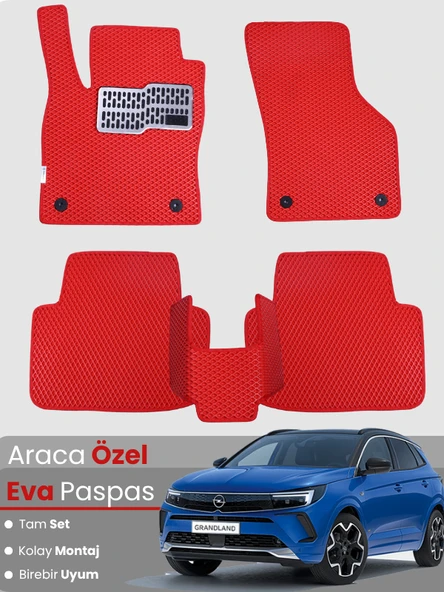 OPEL GRANDLAND (2017-2024) Uyumlu EVA Paspas Tam Set–Araca Özel,Kolay Montaj,Oto Paspas ürün görseli 1