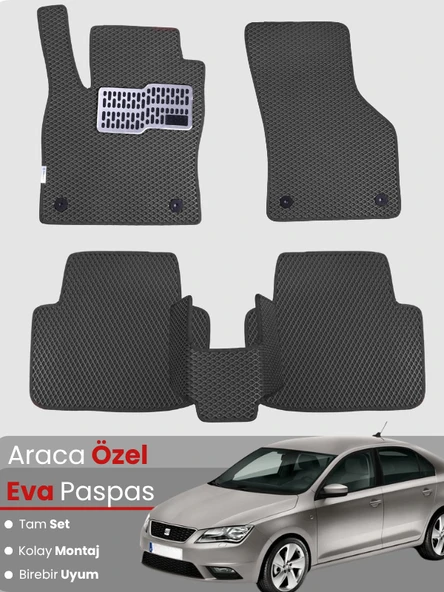 SEAT TOLEDO (2012-2019) Uyumlu EVA Paspas Tam Set–Oto Paspas,Araca Özel,Kolay Montaj ürün görseli 1
