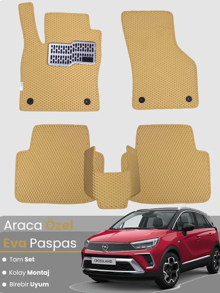 OPEL CROSSLAND (2020-2025) Uyumlu EVA Paspas Tam Set–Araca Özel,Kolay Montaj,Oto Paspas ürün görseli 1