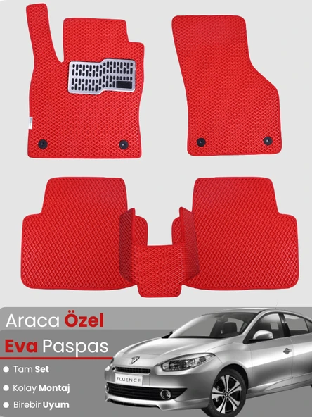 RENAULT FLUENCE (2009-2014) Uyumlu EVA Paspas Tam Set–Oto Paspas,Araca Özel ürün görseli 1