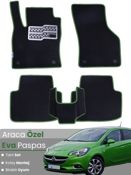 OPEL CORSA E (2014-2018) Uyumlu EVA Paspas Tam Set–Araca Özel,Kolay Montaj,Oto Paspas ürün görseli 1
