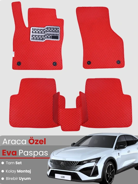 PEUGEOT 408 (2022-2025) Uyumlu EVA Paspas Tam Set–Araca Özel,Oto Paspas,Kolay Montaj ürün görseli 1