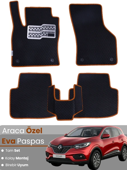 RENAULT KADJAR (2014-2022) Uyumlu EVA Paspas Tam Set–Oto Paspas,Araca Özel ürün görseli 1