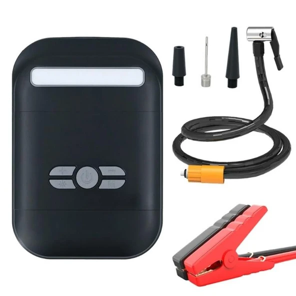 HEPU HP-M02 Multi-Function Jump Starter Akü Takviye ve Hava Kompresörü Cihazı ürün görseli 1
