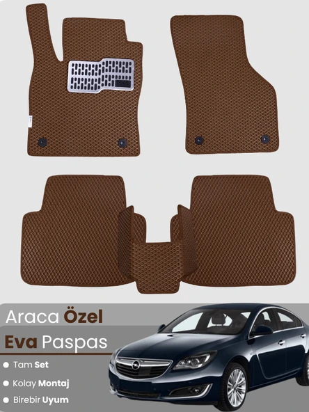 OPEL INSİGNİA (2013-2017) Uyumlu EVA Paspas Tam Set–Araca Özel,Kolay Montaj,Oto Paspas ürün görseli 1