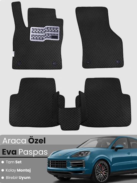PORSCHE CAYENNE COUPE (2018-2024) Uyumlu EVA Paspas Tam Set–Araca Özel,Oto Paspas ürün görseli 1