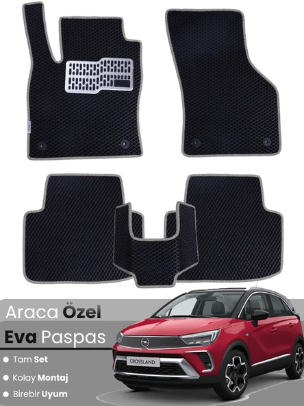 OPEL CROSSLAND (2020-2025) Uyumlu EVA Paspas Tam Set–Araca Özel,Kolay Montaj,Oto Paspas ürün görseli 1
