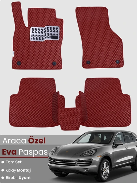 PORSCHE CAYENNE (2002-2010) Uyumlu EVA Paspas Tam Set–Araca Özel,Oto Paspas ürün görseli 1