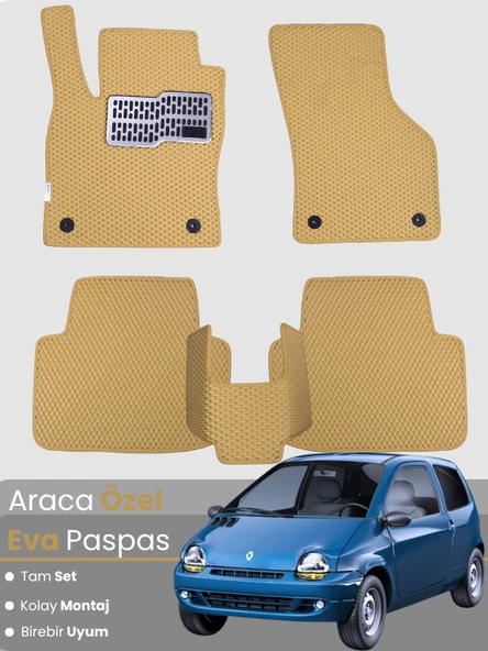 RENAULT TWİNGO (1993-2012) Uyumlu EVA Paspas Tam Set–Oto Paspas,Araca Özel,Kolay Montaj ürün görseli 1