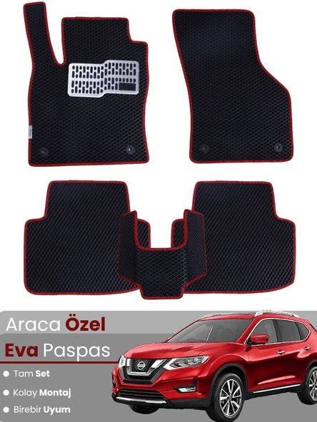NİSSAN X-TRAİL (2014-2020) Uyumlu EVA Paspas Tam Set–Araca Özel,Kolay Montaj,Su Geçirmez ürün görseli 1