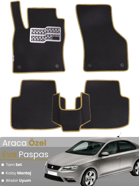 SEAT TOLEDO (2012-2019) Uyumlu EVA Paspas Tam Set–Oto Paspas,Araca Özel,Kolay Montaj ürün görseli 1