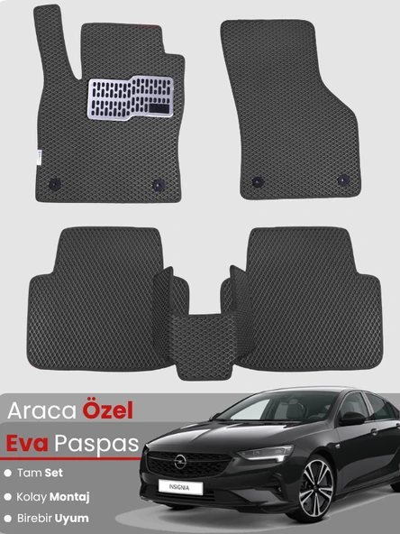 OPEL INSİGNİA (2017-2022) Uyumlu EVA Paspas Tam Set–Araca Özel,Kolay Montaj,Oto Paspas ürün görseli 1