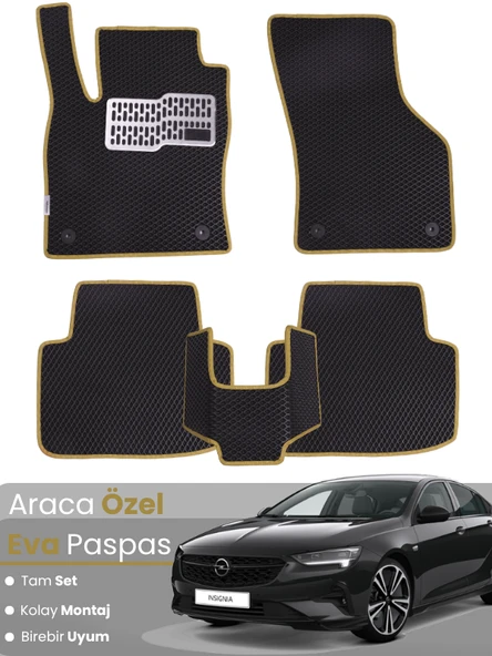 OPEL INSİGNİA (2017-2022) Uyumlu EVA Paspas Tam Set–Araca Özel,Kolay Montaj,Oto Paspas ürün görseli 1