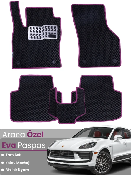 PORSCHE MACAN (2019-2024) Uyumlu EVA Paspas Tam Set–Araca Özel,Oto Paspas ürün görseli 1