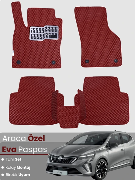 RENAULT CLİO 5 (2020-2025) Uyumlu EVA Paspas Tam Set–Oto Paspas,Araca Özel ürün görseli 1