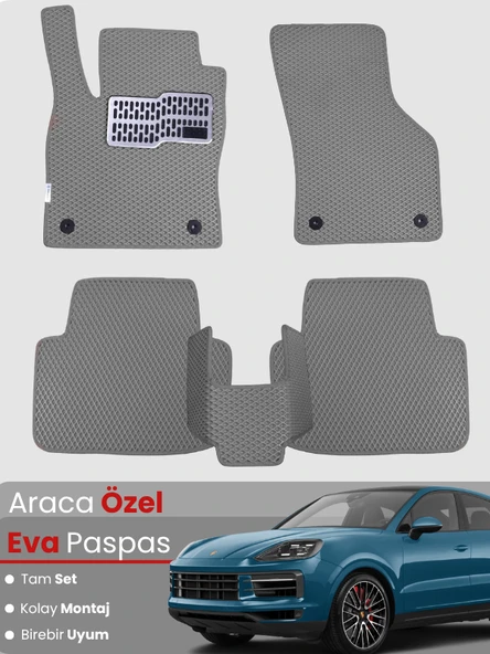 PORSCHE CAYENNE COUPE (2018-2024) Uyumlu EVA Paspas Tam Set–Araca Özel,Oto Paspas ürün görseli 1
