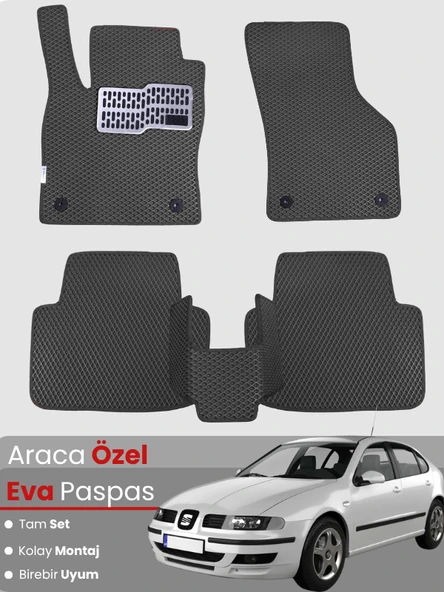 SEAT LEON 1M (1998-2004) Uyumlu EVA Paspas Tam Set–Oto Paspas,Araca Özel,Kolay Montaj ürün görseli 1