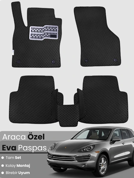 PORSCHE CAYENNE (2002-2010) Uyumlu EVA Paspas Tam Set–Araca Özel,Oto Paspas ürün görseli 1