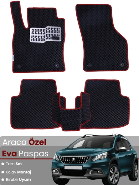 PEUGEOT 2008 (2013-2019) Uyumlu EVA Paspas Tam Set–Araca Özel,Oto Paspas,Kolay Montaj ürün görseli 1