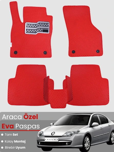 RENAULT LAGUNA 3 (2008-2015) Uyumlu EVA Paspas Tam Set–Oto Paspas,Araca Özel ürün görseli 1