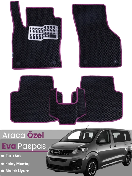 OPEL ZAFİRA (2019-2025) Uyumlu EVA Paspas Tam Set–Araca Özel,Oto Paspas,Kolay Montaj ürün görseli 1